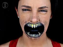 easy devil mouth makeup effect tutorial
