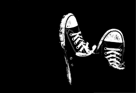 hd wallpaper converse shoes black