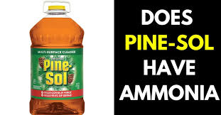 does pine sol have ammonia here is