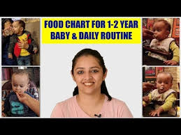Food Chart For 1 To 2 Year Baby Daily Routine