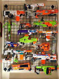 Whole set $37 size 654x495mm plus hooks tags: Nerf Gun Wall Reno Dads
