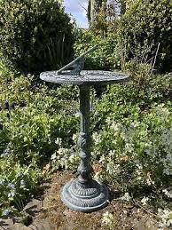 Metal Cast Iron Garden Sundial Ornament