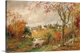 Autumn Landscape Saugerties 1886 Wall