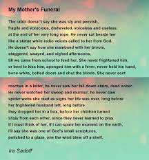 my mother s funeral poem by ira sadoff