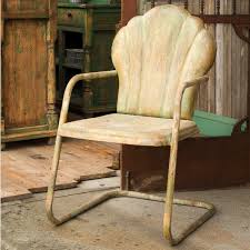 vintage style metal patio chair