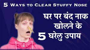 how to get rid of blocked nose in hindi