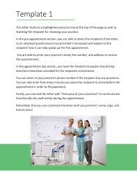 5 new patient welcome letter templates