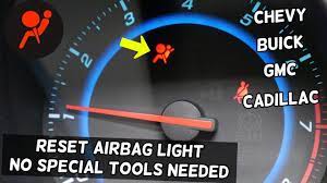 how to reset airbag light without