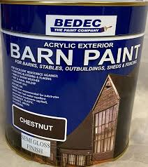 bedec barn paint 2 5l chestnut
