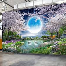 Mural Wall Paper Blossom Tree Nature