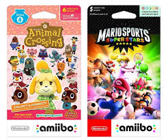 Target will sell the animal crossing: Amazon Com Nintendo Animal Crossing Cards Series 4 Pack Of 6 Cards And Mario Sports Superstars Amiibo Pack Of 5 Cards Bundle Nintendo Switch 3ds And Wii U Video Games