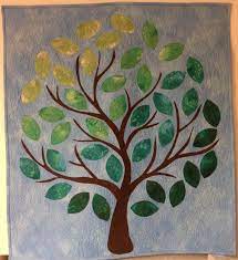 Quilted And Applique Tree Wall Hanging