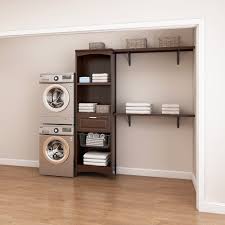 hartford 48in java solid wood closet