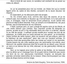 Corrigé des questions brevet de français 2015 - Antoine de Saint-Exupéry
