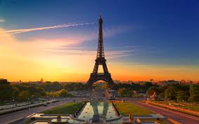 Paris Eiffel Tower Sunrise City The In
