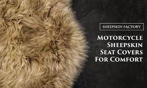 Motorcycle Sheepskin Seat Covers For