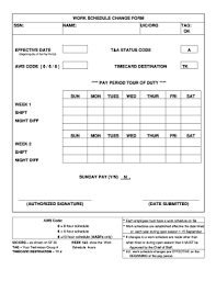 22 Printable Template For Work Schedule Forms Fillable