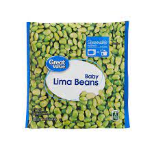 great value steamable baby lima beans