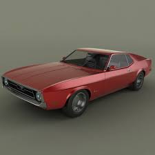 ford mustang sportsroof 1971 3d model