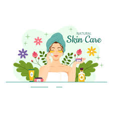 natural skin care vector ilration