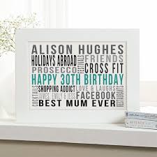 personalised 30th birthday picture