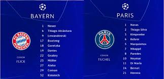 In 2000, two spanish teams battled in the. Ucl Final Psg Vs Bayern Munich Line Ups
