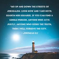 jeremiah 5 1 go up and down the