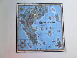 Rare Original Ultima Online Britannia Cloth Map No Pin
