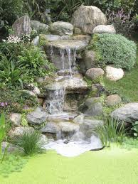 pictures of backyard garden waterfalls