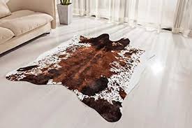 faux cowhide rug large 4 6ft x 6 6ft