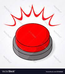 Big red button flashing Royalty Free Vector Image