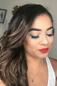 holiday makeup easy red white and blue