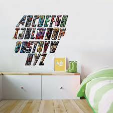 home décor super hero alphabet letters