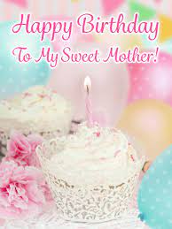 Love, your children. happy birthday, ma. Fancy Cupcake Happy Birthday Card For Mother Birthday Greeting Cards By Davia