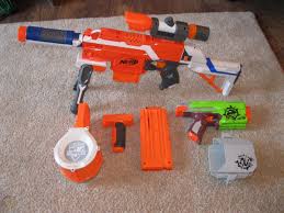 You might ask yourself, who in their right mind would turn a fully automatic gun into a half automatic one? Nerf Stryfe Semi Auto Gun With Accessories Side Strike Pistol 1890571412