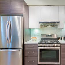 stainless steel appliances in the kitchen