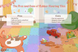 rubber flooring tiles pros and cons