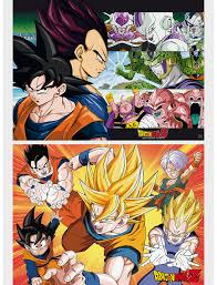 The adventures of a powerful warrior named goku and his allies who defend earth from threats. Dragon Ball Z Heroes Boxed Poster Set