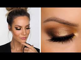 gold smokey makeup tutorial shonagh