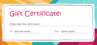 Blank Gift Certificate Templates Magdalene Project Org