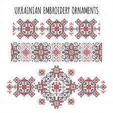 You can use them in different ways. Free Vector Ukrainian Embroidery Ornaments