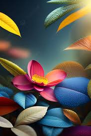 beautiful colorful foliage flower