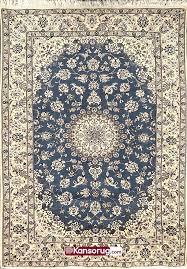persian nain rug 170 by 250 cm blue 9la