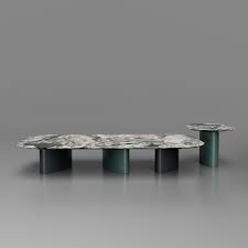 Versa Designer Oval Marble Coffee Table