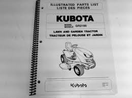 kubota 97898 41621 gr2100 parts manual