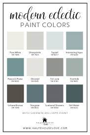 Paint Colors In Our Modern Eclectic