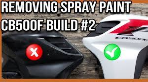 remove spray paint from motorcycle