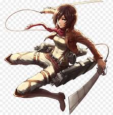 She is often shown in the anime as someone who is stoic and quiet. Clipart Library Mikasa Ackerman Attack On Titan Mikasa Png Image With Transparent Background Toppng