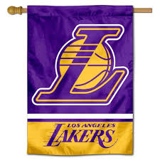 The latest los angeles lakers logo has small changes compared to the previous version. Wincraft La Lakers Logo 28 X 40 House Flag Walmart Com Walmart Com