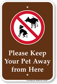 Pet Away From Here Sign
